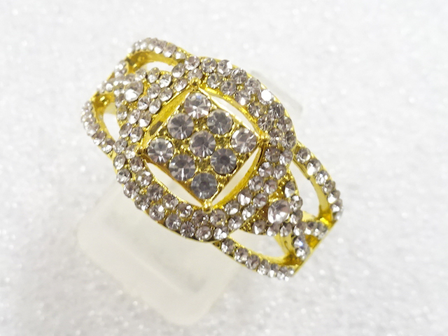 JAPANESE KIMONO / ANTIQUE CRYSTAL RING (SIZE 25)